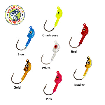 charlie's worms fishing Jig heads color names